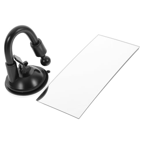 AKOOSY 倒車補助ミラー 大型広角反射鏡 飛散防止吸盤式 車用バックミラー 左右死角軽減 運転サポート