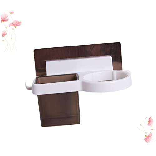 LABRIMP Suporte Para Secador De Cabelo Suporte Para Prateleiras Montado Na Parede Cabide Para Roupas
