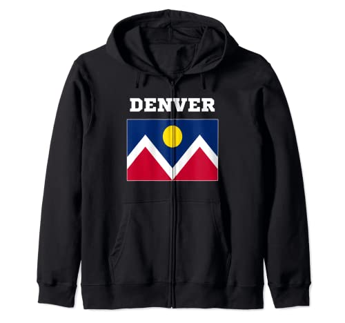 Denver T-shirt USA Tee Viaggio Bandiera Colorado Regalo Americano Felpa con Cappuccio