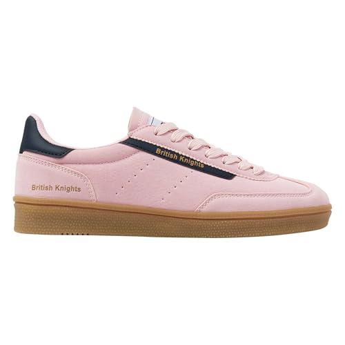 British Knights Damskie buty sportowe Revivalowe, jasnoróżowe/ciemnoniebieskie/krepa, 41 EU, Jasnoróżowa, ciemnoniebieska krepa, 41 EU