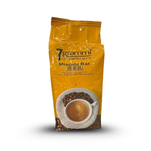 7Grammi Caffè In Grani 1Kg, Miscela Bar, Gusto Cremoso E Persistente