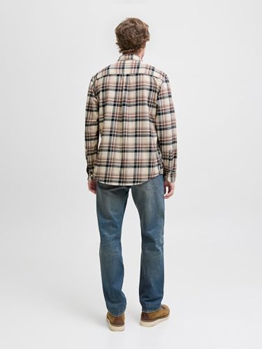 Upim, Camicia A Quadri In Flanella Uomo, Beige, Taglia: L - 3