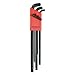 Bondhus 67099 Stubby Double Ball End L-Wrench Set with ProGuard Finish and Extra Long Arm, 9 Piece