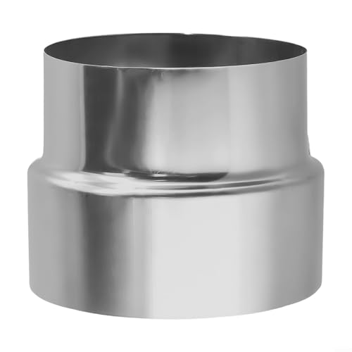 Adaptador de chimenea reductor de tubo de acero inoxidable para estufa de leña, sistema de calefacción de mampostería, instalación de ventilación de chimenea de 60 mm, 70 mm, 80 mm, 90 mm, 100 mm, 110