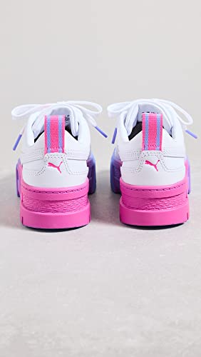 PUMA Womens Mayze Fade Gradient Platform Sneakers Shoes Casual - White4