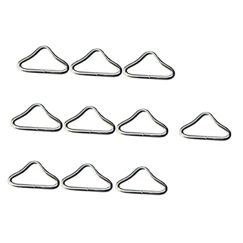 Mipcase 30Pcs Trampoline Triangle Ring Buckles Durable Triangle Rings for Trampoline Accessories Weather Resistant Sturdy for Outdoor Sports Camping and Crafting