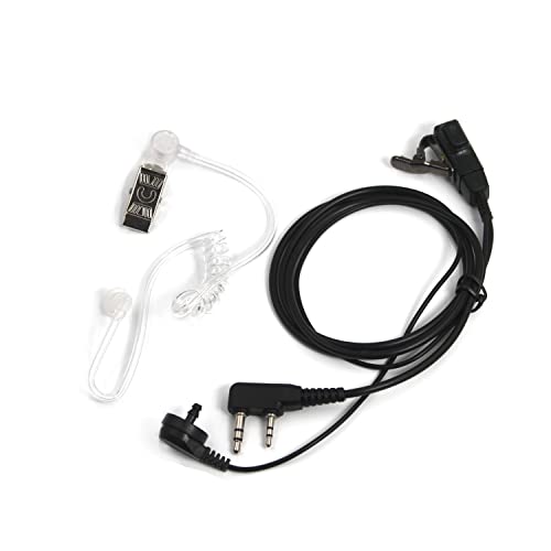 Microauricular de tubo acústico con micro PTT compatible con Baofeng UV-82 5