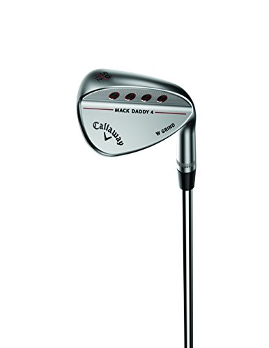 Callaway Golf Men's Chrome Mack Daddy 4, Steel, Wedge Flex, Right Hand, W-Grind, 56.0 Degrees