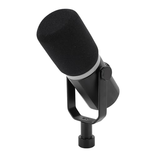 GOWENIC XLR & USB Dynamic Microphone for Podcast Recording, Dynamic PC Microphone with RGB Light Effects, PC Computer Gaming Streaming Mic with Mute Key