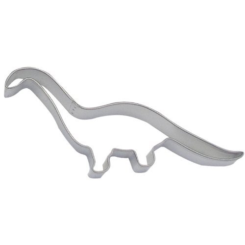 Dinosaurs OTBP Brontosaurus Dinosaur Cookie Cutter 6 Inch –Tin Plated Steel Cookie Cutters – Brontosaurus Dinosaur Cookie Mold
