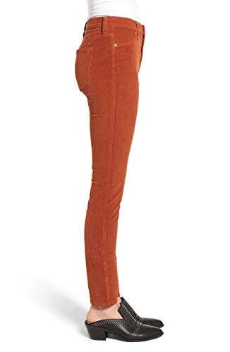 Free People Womens Frayed Hem High-Rise Skinny Pants Brown 243