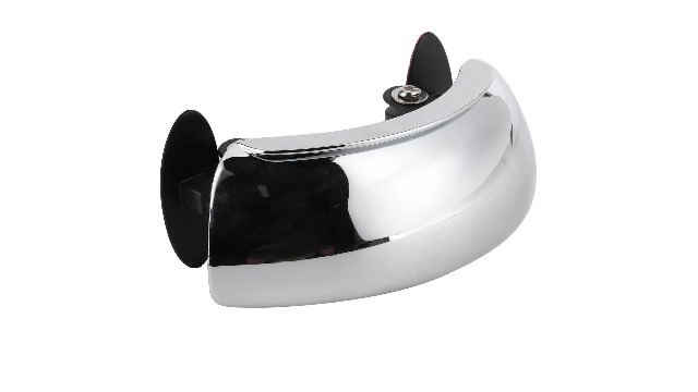 Rétroviseurs Universels De Moto Miroir D'angle Mort à 180 Degrés Chromé Monté Sur Pare-brise Pour Moto Universelle