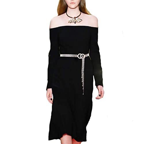 Chaîne de taille en cristal pour femme Cristal Chaîne Ceinture en strass - Double anneau torique Strass Taille Chaîne pour fille Idéal pour jeans robe en jean Cadeau pour les amis ou un anniversaire Cover