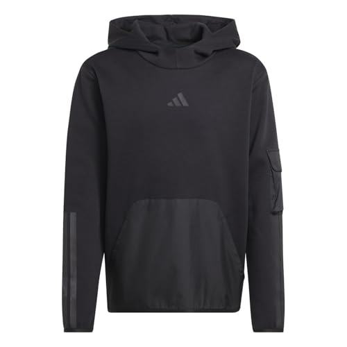 Sweat à capuche utilitaire adidas pour enfant noir confortable