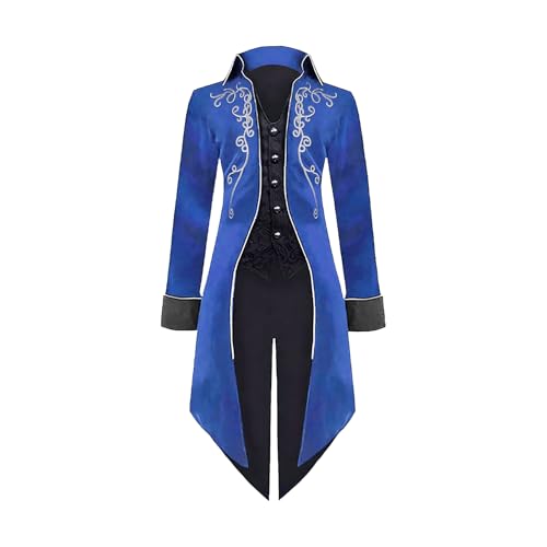 Veste frack médiévale steampunk pour homme costume gothique de cour victorienne