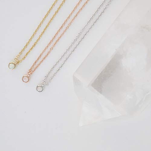 Honeycat Opal Bezel Set Bracelet in Gold, Rose Gold, or Silver | Minimalist, Delicate Jewelry4