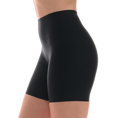 TONEST Shapewear - Pantalones Moldeadores para Mujer - Braga Reductor - Cintura Media - Ropa Interior Adelgazante - Invisible - Braguita Moldeadora - sin Costuras - 1300-MS-FC (38, Negro)