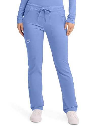 Cherokee Unisex Scrub Pants for Men & Women Tapered Leg Drawstring 4 Pocket Medical Uniform Easy Care 2-Way Stretch - WW020