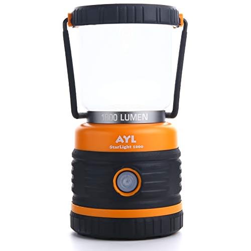 AYL LED Camping Lantern, Battery Powered LED 1800LM, 4 Camping Lights Modes, Perfect Lantern Flashlight for Hurricane, Emergency Light, Storm, Power Outages, Survival Kits, Hiking, Fishing, Tent, Home