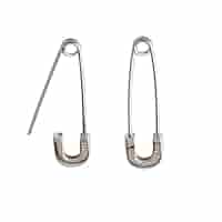 アクセサリー ribbon pin earring short SILVER925 Amazon.com: 925 Sterling Silver Safety Pin Earrings Unisex