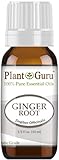 Fresh Ginger (Root) Essential Oil 10 ml 100% Pure Undiluted Therapeutic Grade for Skin, Body and Hair Growth. Perfect for DYI Soap Making and Aromatherapy Diffuser.