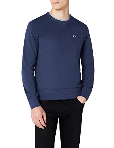Champion Crewneck Sweatshirt-C-Logo Felpa, Blu