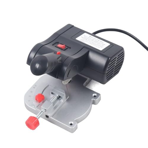 Mini Bench Cut-off Miter Saw Set 110V Power Benchtop Accurate Precision Cutting Machine with 2