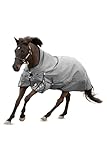 Equinavia Arktis Extended Neck Light Weight Turnout Blanket 100g - Charcoal Gray - 78 in