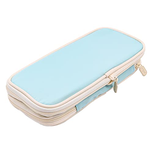 CENPEK Big Capacity Pencil Cases Pencil Pouch with Compartments for Teen Girls (Light Blue) - Image 2