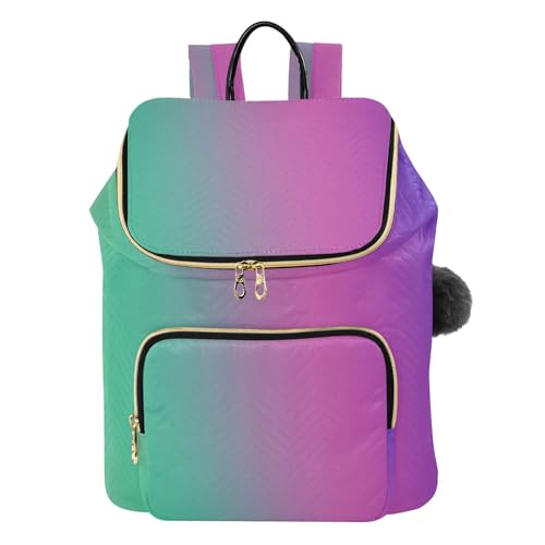 Sac à dos antivol pour femme avec pompon et sécurité renforcée