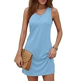 Kleid Hochzeit Gast Longbluse Sommerkleid Damen Langarm Frauenkleider für Mollige Musselin Festliches Etuikleid Türkis M