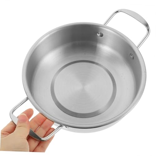 Wok de acero inoxidable multifuncional PRETYZOOM miniatura 5