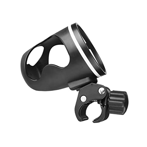 BESPORTBLE Rotatable Cup Holder for Stroller Walker Scooter and Bicycle Durable Bottle Bracket with Rotation and Sip Resistant Design Black