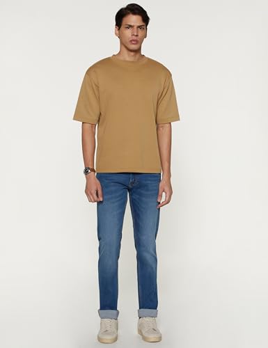 Image of Peter England Men Mid Rise Premium Skinny Fit Stretchable Jeans