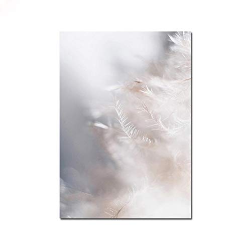 Póster nórdico para pared abstracto de 60x80cm en lienzo rosa gris 3