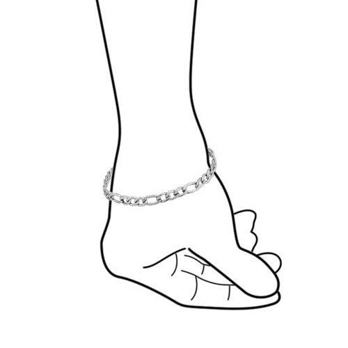 Light Weight Strong 5MM Silver Tone Stainless Steel Bracelet Necklace Flat Figaro Link Jewelry Set For Men For Teen2