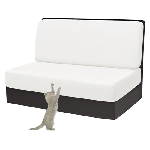 Housse de coussin lavable en velours pour camping-car, canapé de camping-car et coin repas (blanc)
