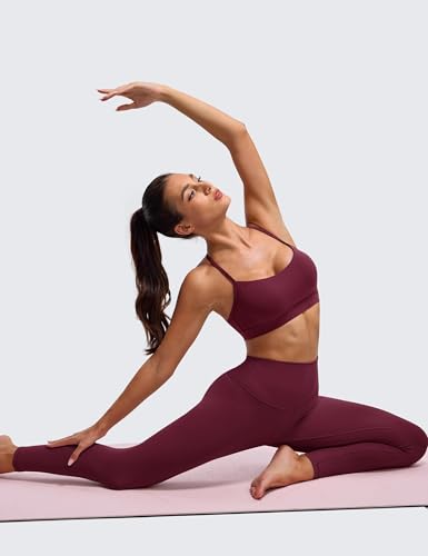 Image of BAYDI Clouduxi Y Back Sports Bra for Women - Padded Racerback Spaghetti Strap Low Impact Workout Yoga Bra, A-C Cups