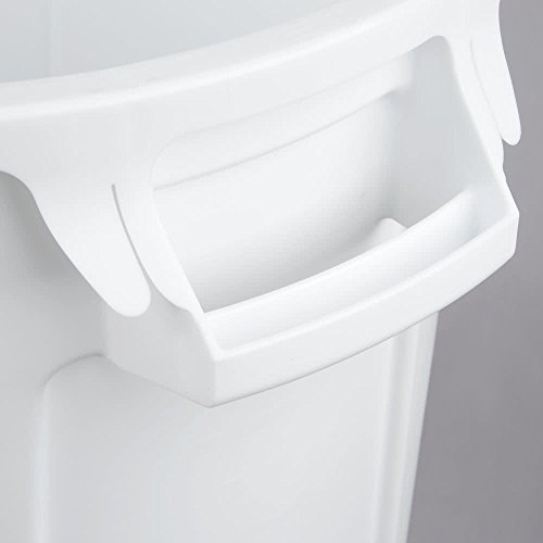 Image of Rubbermaid Brute Round Trash Can 10 Gallon, White