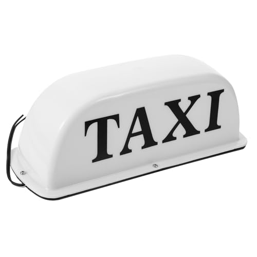 SOESFOUFU Taxi Roof Sign Light LED Illuminated Cab Top Sign for Night Driving and Eye Catching Taxi Indicator Light Essential for Preventing Rear End Collisions