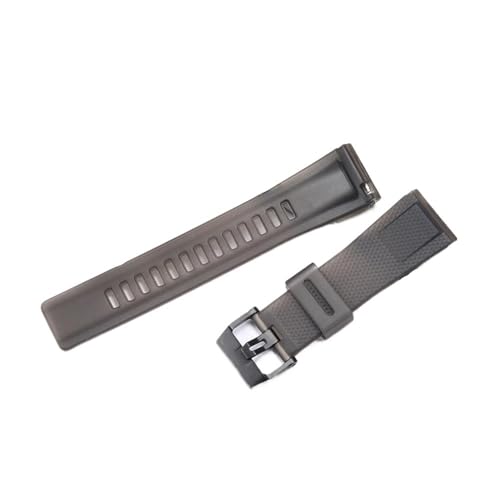 Bracelet en résine GA2000 noir et bleu étanche 24mm pour montre sport