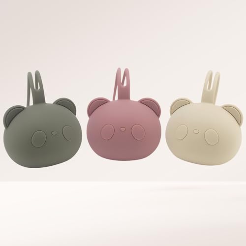8. Bild von CAJA Schnullerbox 2er Set Schnulleraufbewahrung Silikon BPA frei hygienische Aufbewahrung für Babys und Kleinkinder Panda Design hochwertiges Baby Zubehör Geschenk zur Geburt und Baby Erstausstattung