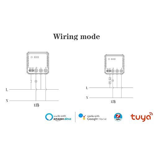 yangzy qs zigbee s08 16a u tuya zigbee zigbee bouton poussoir normal module de commutation appareil électrique domestique max 3 gang switch control module mobilephone app télécommande compatible alexa