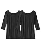 インナーシャツ 暑がりさんの冬インナー 襟ぐり広め丈長め7分袖インナー2枚組(吸湿発熱・吸汗速乾・UVカット) ウォームコアAIR BGH0223D0004