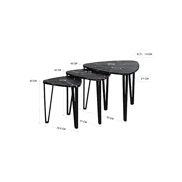 Aingoo Nesting Tables，Coffee Tables - Image 6