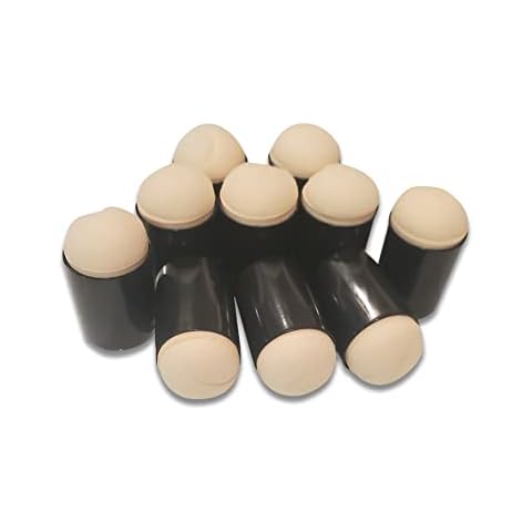 Kraze FX Finger Sponge Daubers 10 Pieces for Face Painting Makeup Stenciling Craft Painting Drawing Chalk Finger Painting Foam Sponge Set Cover
