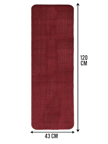 Image of SARAL Home Multiuse Combo Pack of 2Pc | Polyester Door Mat 45x60 & Runner Floor Mat 43x120| Anti-Skid | Modern Design