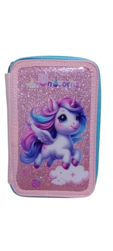 Estojo Escolar Infantil Box Organizador (ROSA)