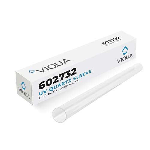 Viqua 602732 Replacement Quartz Sleeve for D4 D4+ D4-V C C4 IHS-D4 UV Systems - Genuine Sleeve Protects UV Lamp and Maintains Optimal Temperature