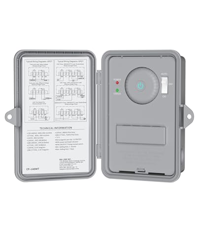 BN-LINK Pool Pump Timer, Outdoor Indoor Smart Wi-Fi Timer Box, 2HP 40A Max, 120, 240, 277 VAC, for Pool Pump, Water Heater, Fans, SPA, Compatible with Smart Phone, Alexa, Google Assistant